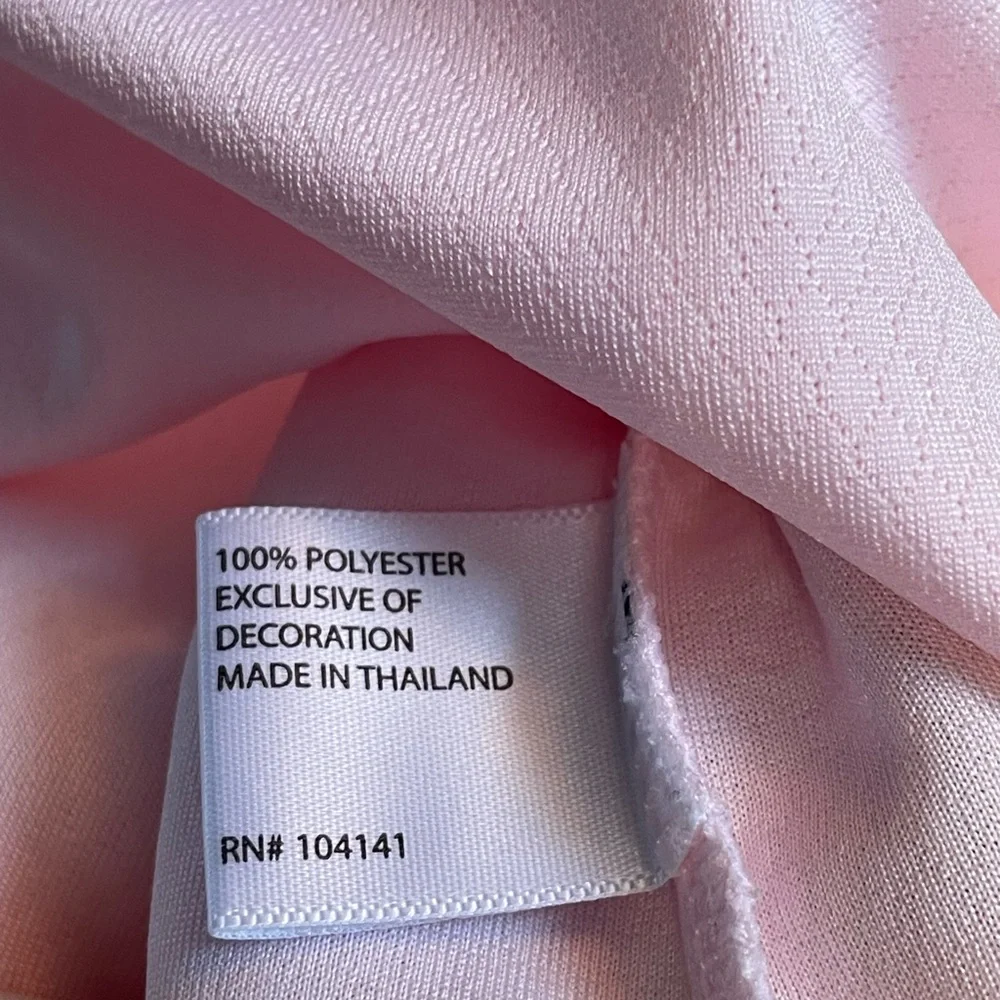 Lady Hagen Light Pink Polo Shirt activewear size large - Picture 6 of 7